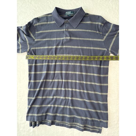 Vintage Polo Ralph Lauren Long Sleeve Rugby Shirt Men Size Large 100% Cotton - Picture 5 of 6